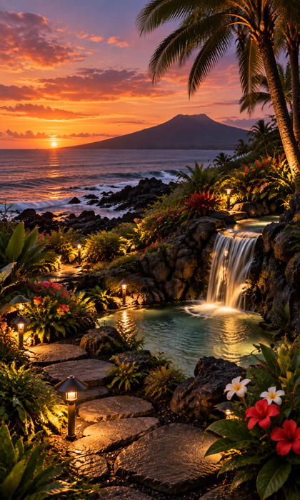 Pacific garden lighting