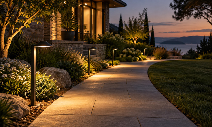 Outdoor pathway lights