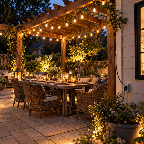 Plug-In Lights for Scheduled Gatherings