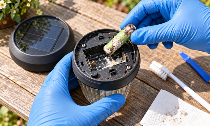 Remove the Leaking Battery Carefully