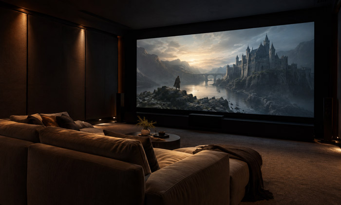 Rooms with a projector