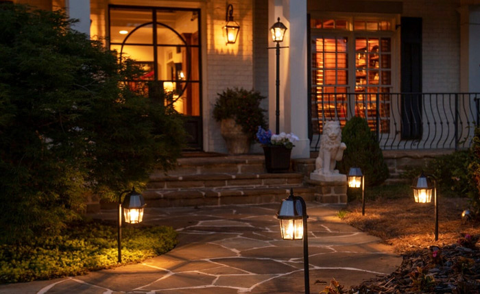 Rustic Path Lighting