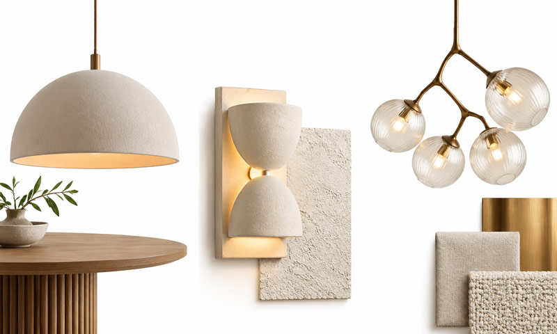 Sculptural Lighting With a Personal Material Palette