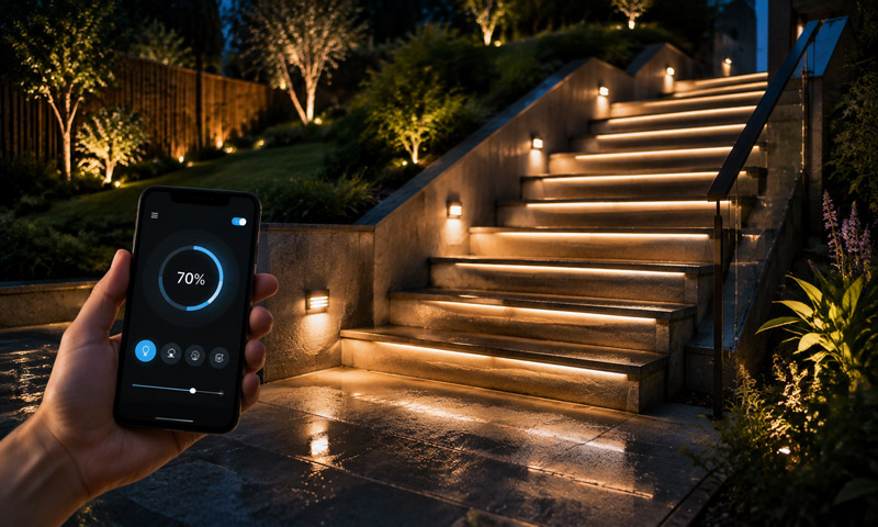 Smart Features for Modern Outdoor Stair Lighting