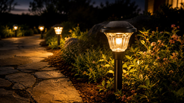 Solar Pathway Lights Stay On
