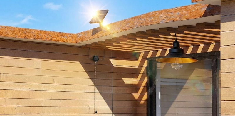 Solar Powered Garden Shed Lights