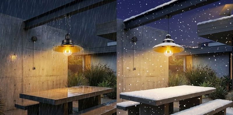 Solar Powered Garden Shed Lights Weather Resistance