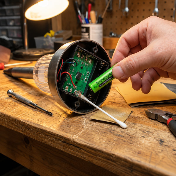 Solar garden light battery replacement