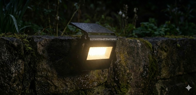 Solar garden light fogging up