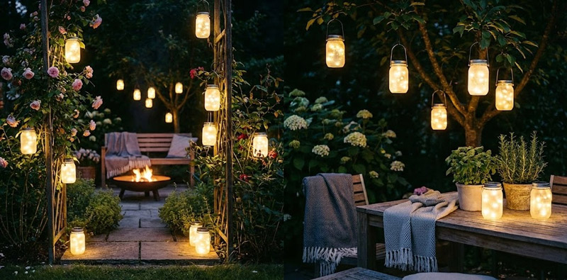 Solar jar lanterns