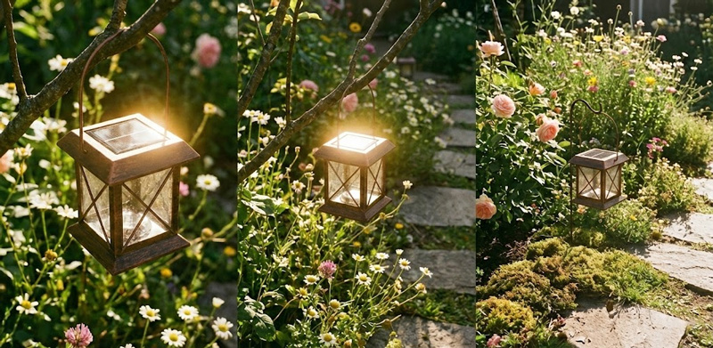 Solar lantern solar panel