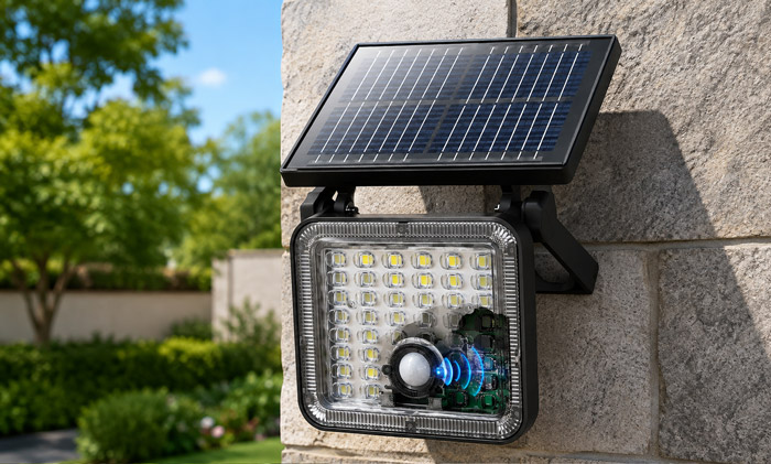 Solar light sensor control