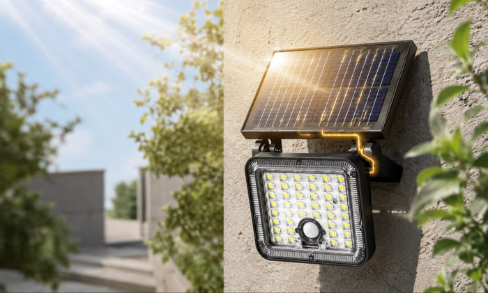 Solar panel collecting sunlight