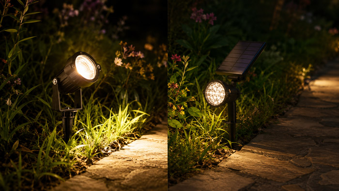 Solar vs Low Voltage lighting