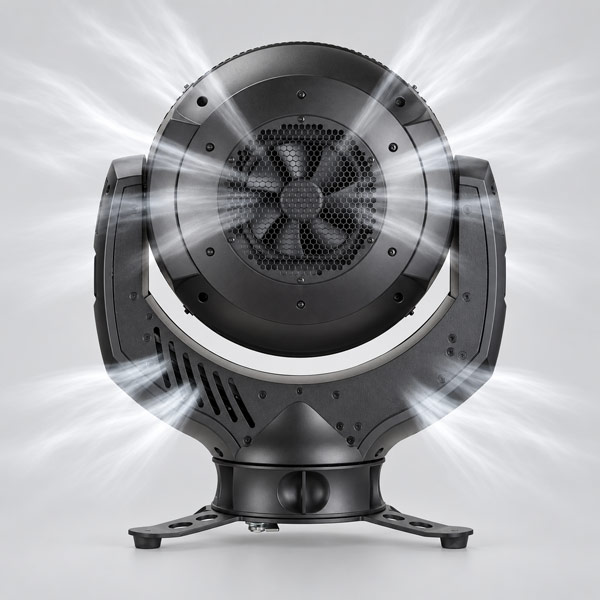 Spotlight Cooling Fan and Ventilation Design