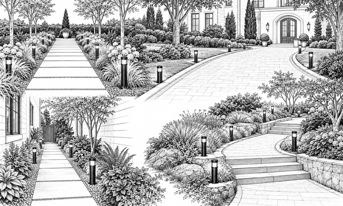 Standard Spacing for Different Pathway Types