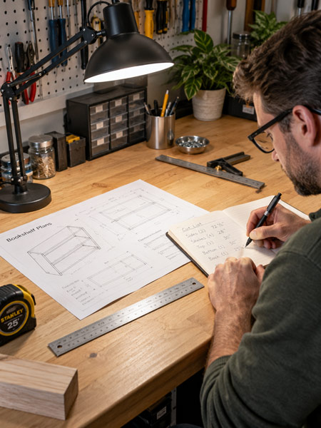 Task lighting illuminating printed instructions