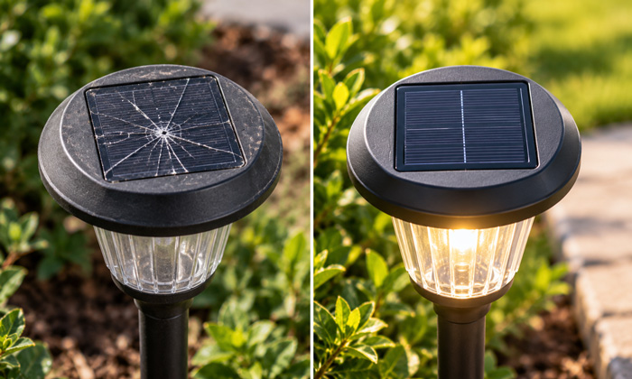 The Solar Panel Is Damaged