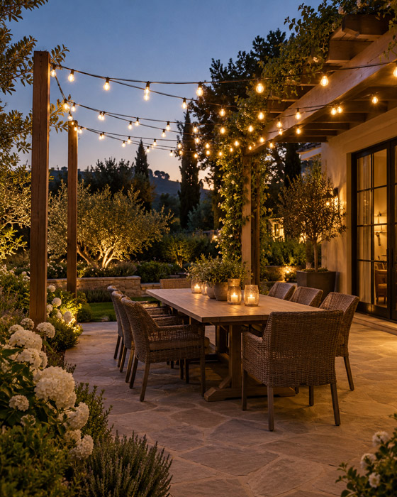 Turn a Patio into an Outdoor Dining Room