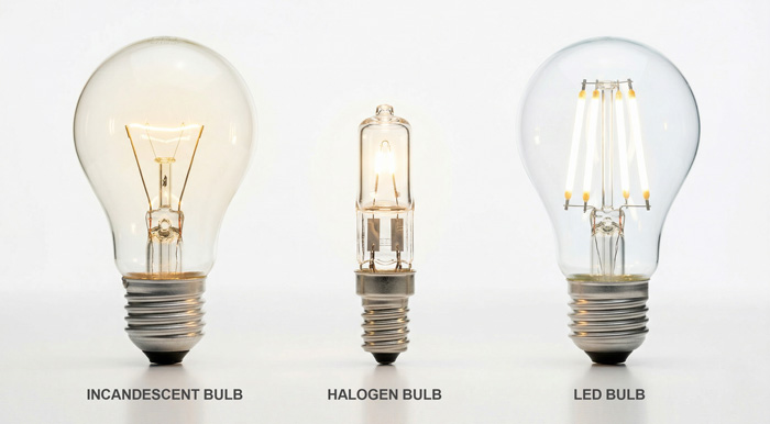 Types of light bulbs