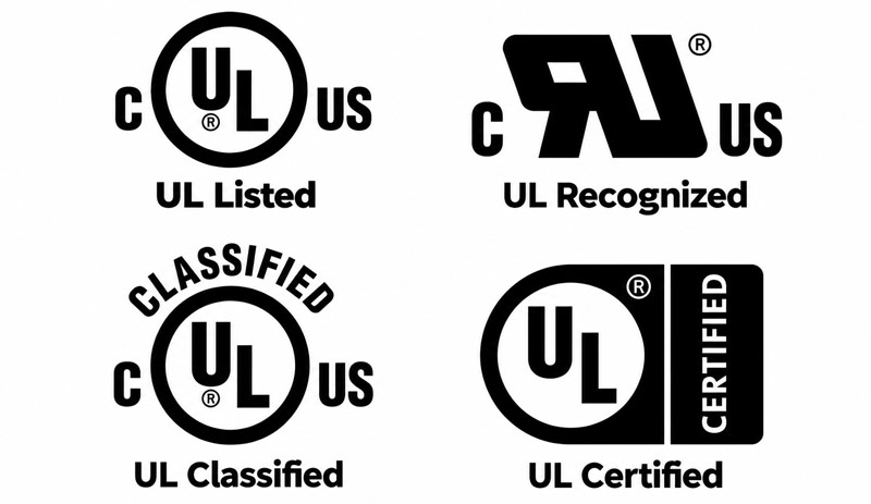 UL Listed vs. UL Recognized vs. UL Certified