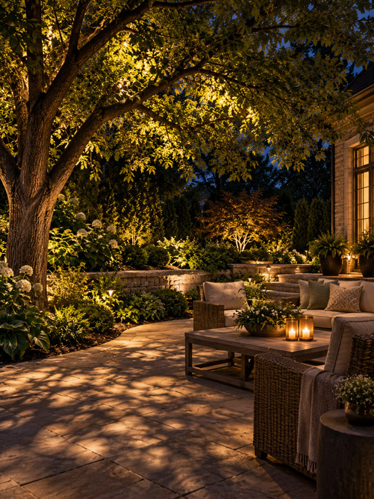Use Moonlighting for a Softer Backyard