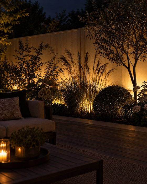 Use a Fence as a Backdrop for Plant Silhouettes