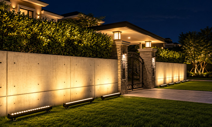 Wall Washer Lighting in Landscape