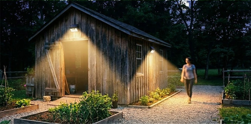 Wall-mounted solar lights