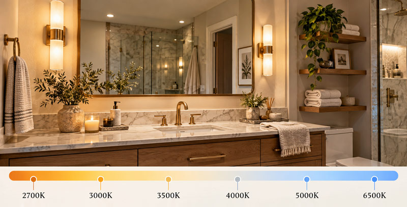 What Does Bathroom Light Bulb Color Mean