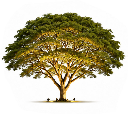 Lighting an Outdoor Wide Canopy Trees