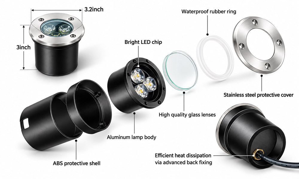 Working Principle of In-ground Lights