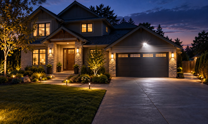 Yard lighting can also improve outdoor security