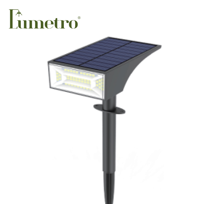 abs solar garden spike spotlight