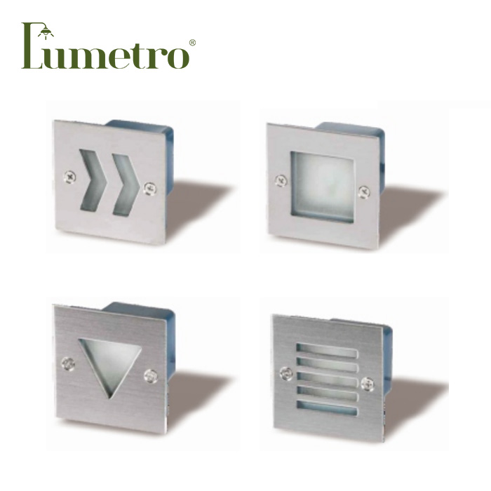 aluminum stainless steel step light