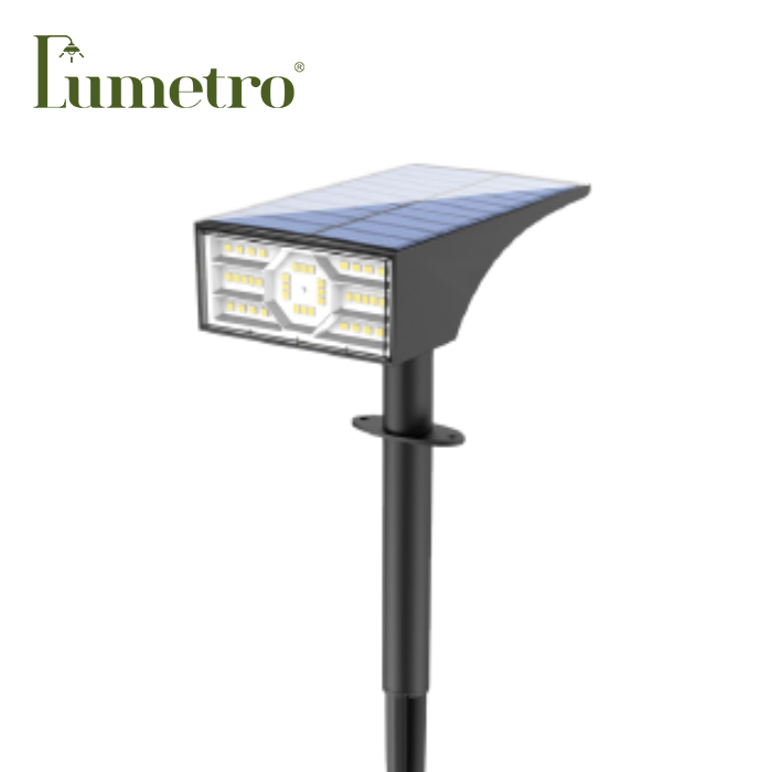 dual color solar spike light