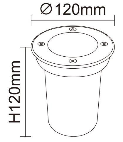 MK120-GU10 size