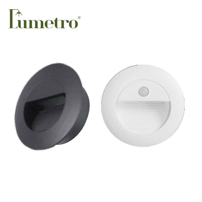 round recessed wall lamp