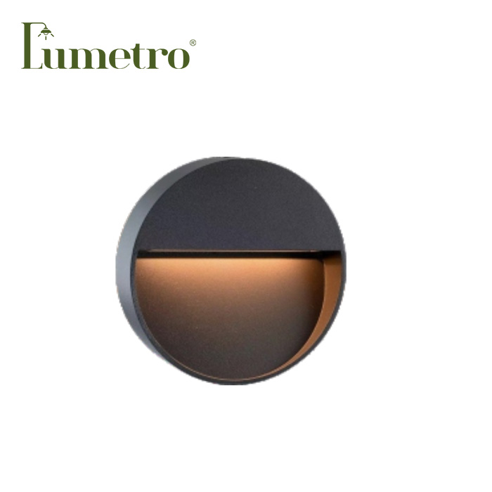 round recessed wall lamp
