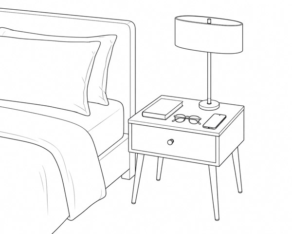 small nightstand lamp