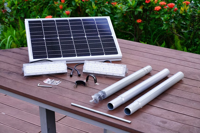 solar garden light energy budget