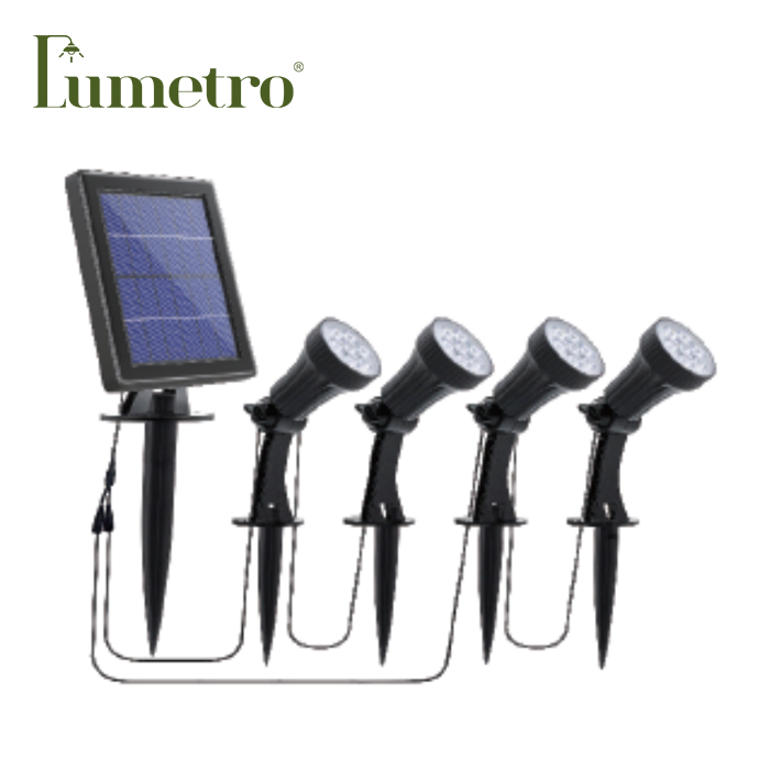 solar spike lamp with mount