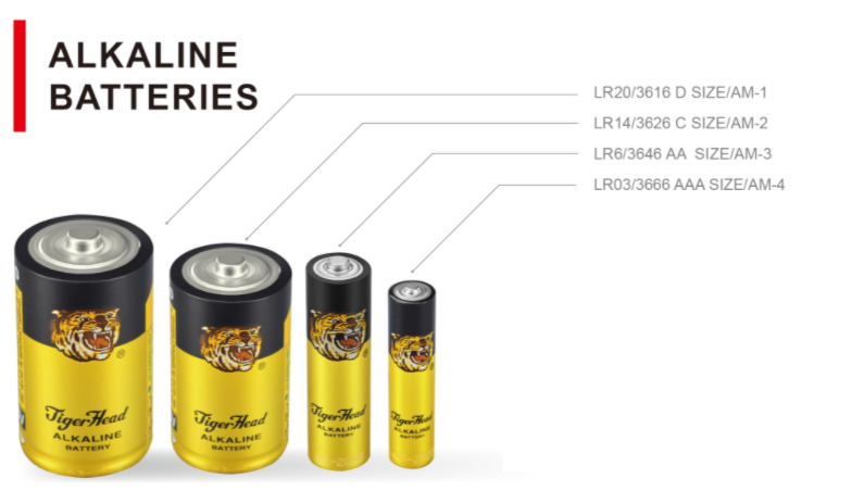 4 baterias alcalinas em promoção da Tiger Head 