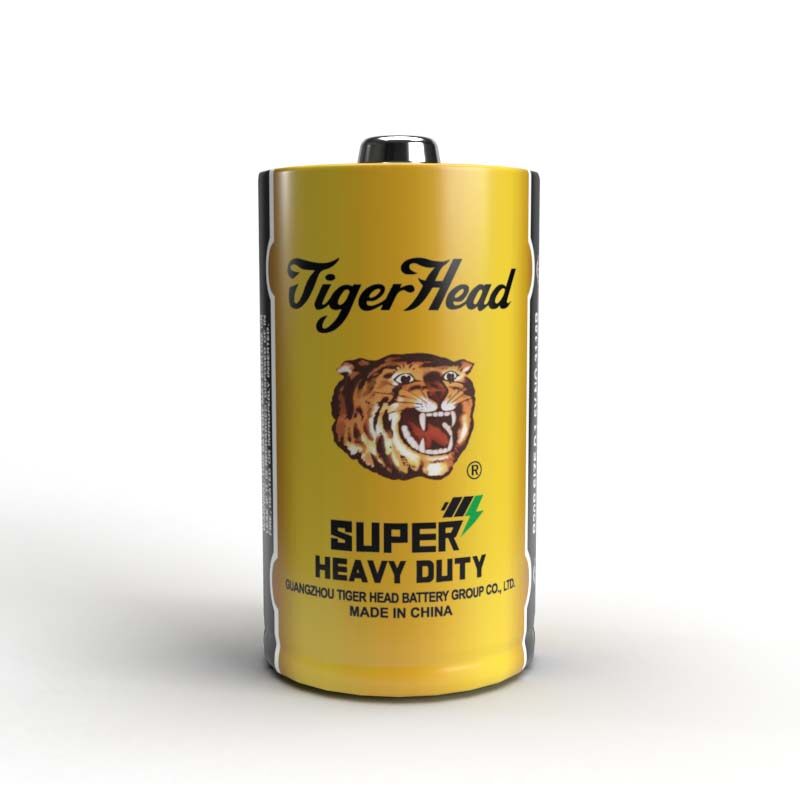 Batería Tiger Head Batería súper resistente de zinc y carbono Tamaño D R20p