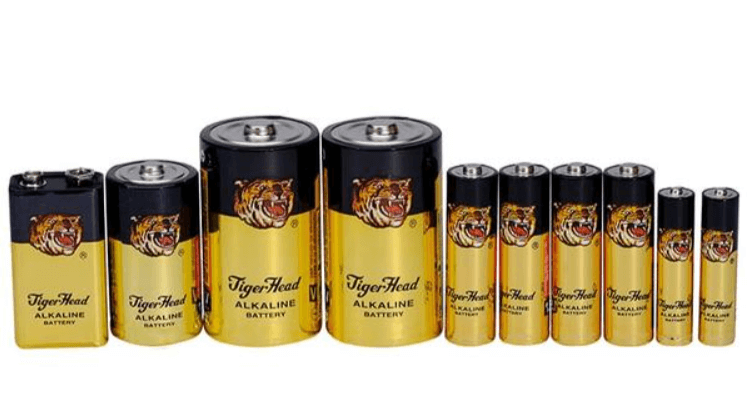 Bateria alcalina Tiger Head: bateria AA e bateria AAA