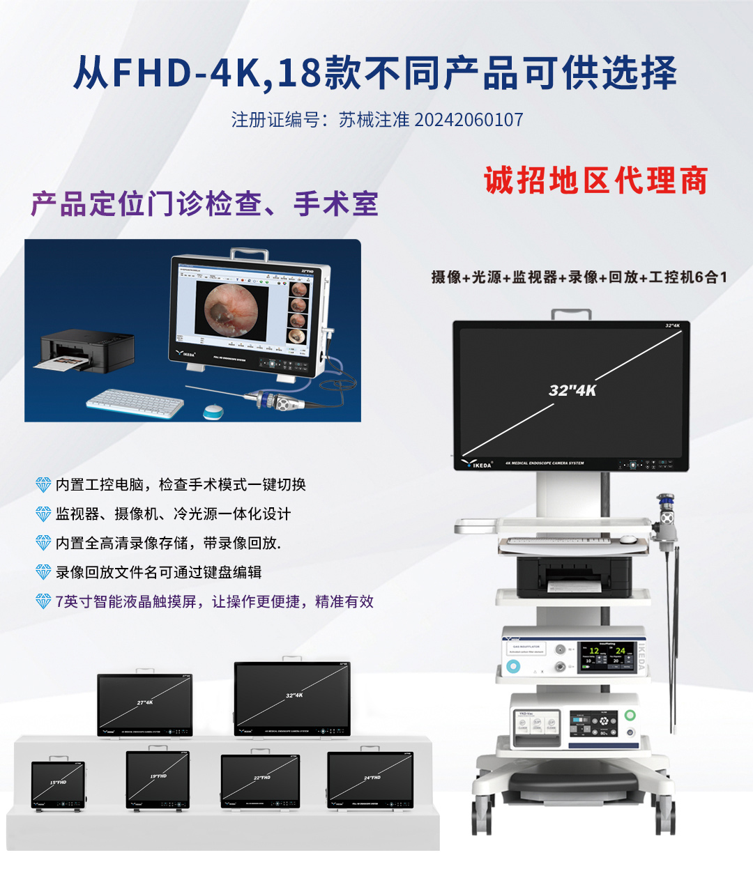 益柯达一体化内窥镜摄像系统