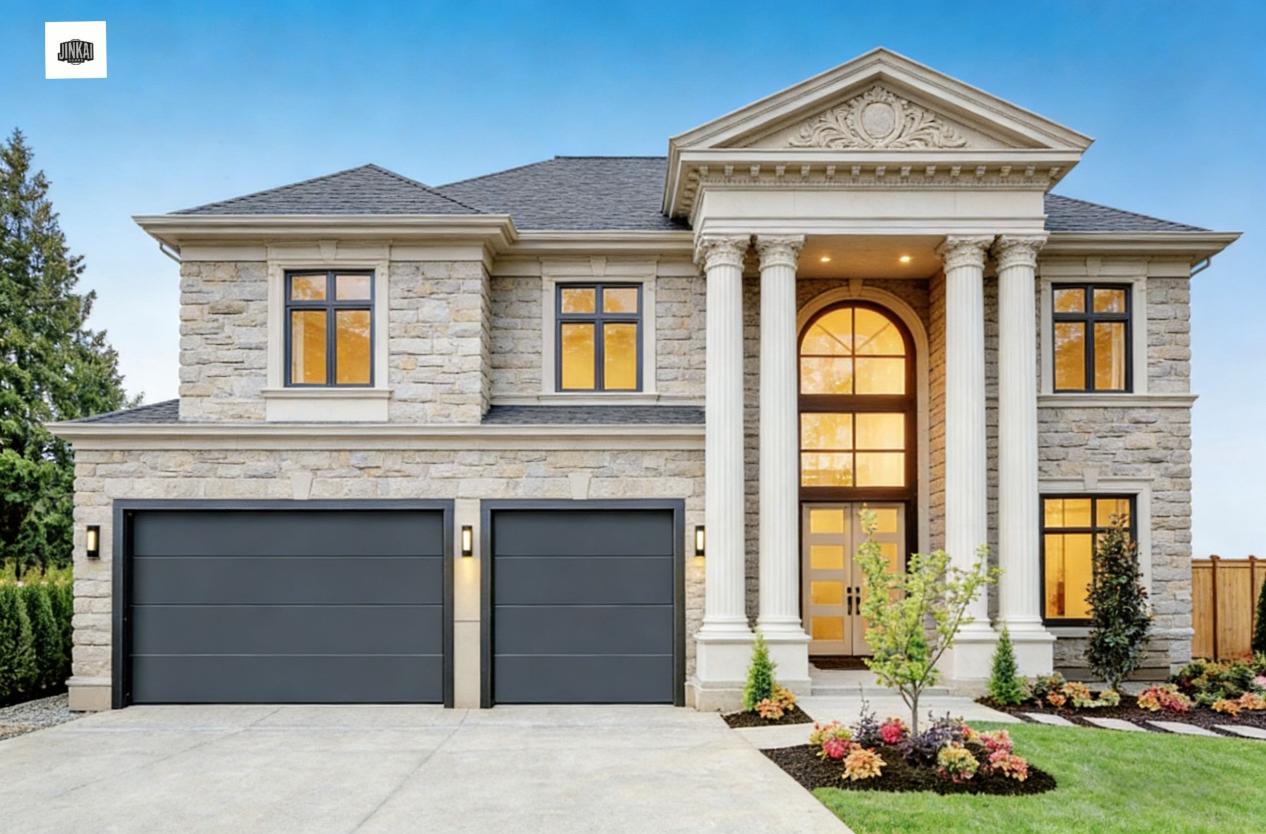 Jinkai Black Aluminum Residential Garage Door