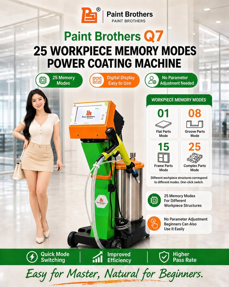 QXD Q7 electrostatic powder coating machine - easy to operate for both beginners and professionals