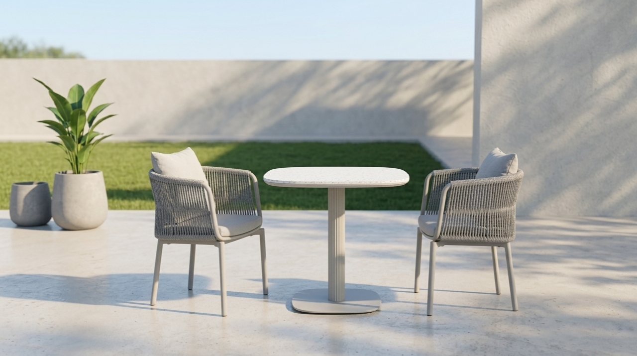 aluminum frame woven rope outdoor furniture
