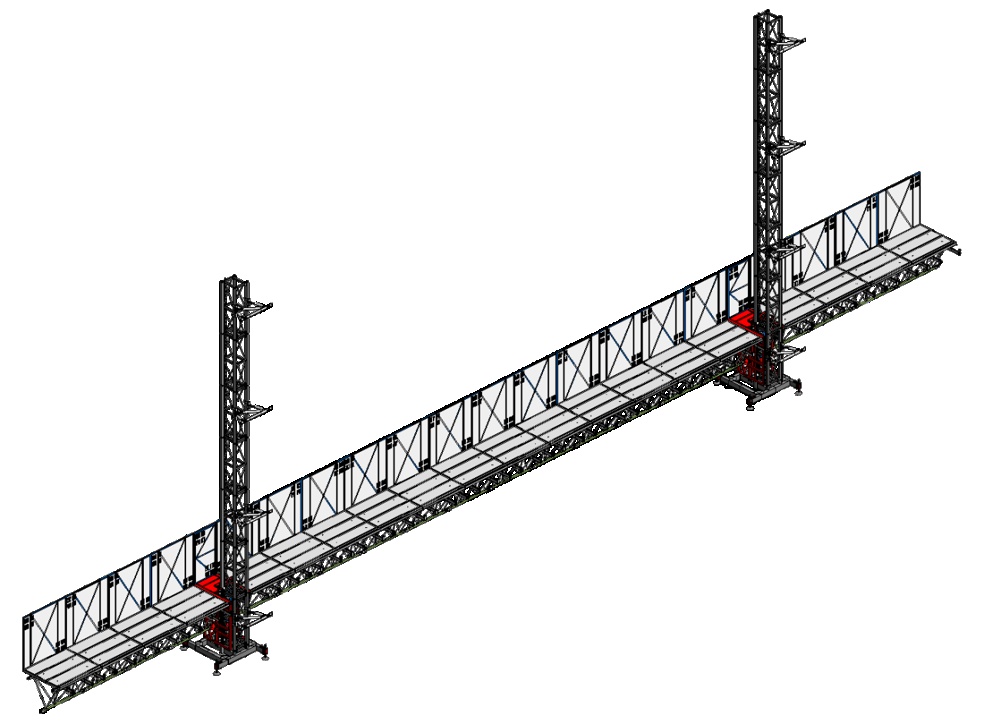 Rail-Guided Climbing Platform1